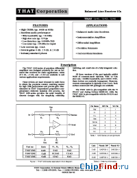 Datasheet THAT1246 производства THAT